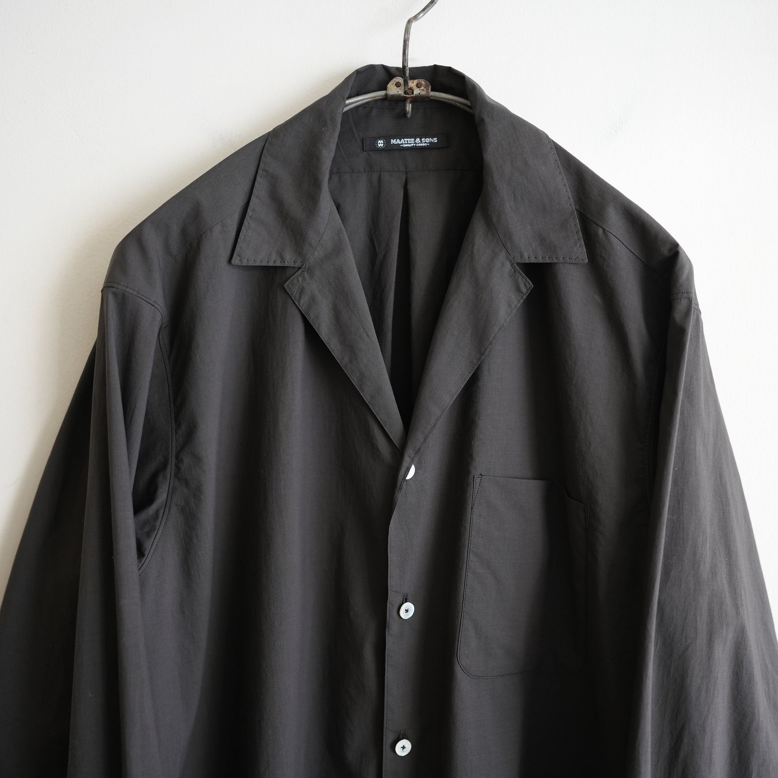 MAATEE&SONS 160 SUVIN MUSOU OPEN COLLAR SHIRT – RASSEMBLE