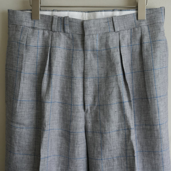 MAATEE&SONS French Linen Check 2p Trouser JEFFREY
