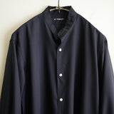 MAATEE&SONS H WOOL ARTI SHIRT NAVY