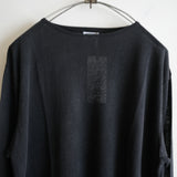 MAATEE&SONS LINEN TENJIKU BASQUE TEE BLK