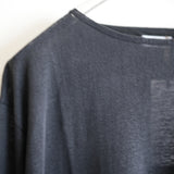 MAATEE&SONS LINEN TENJIKU BASQUE TEE BLK
