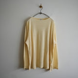 MAATEE&SONS LINEN TENJIKU BASQUE TEE YELLOW