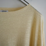 MAATEE&SONS LINEN TENJIKU BASQUE TEE YELLOW