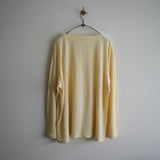 MAATEE&SONS LINEN TENJIKU BASQUE TEE YELLOW