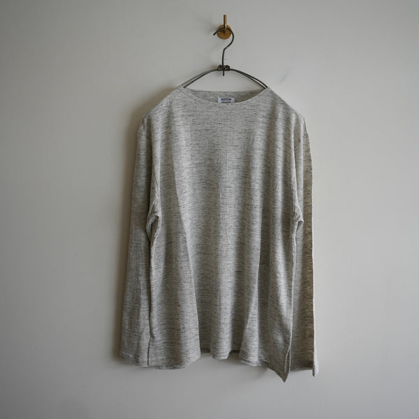 MAATEE&SONS LINEN TENJIKU BASQUE TEE GRAY – RASSEMBLE