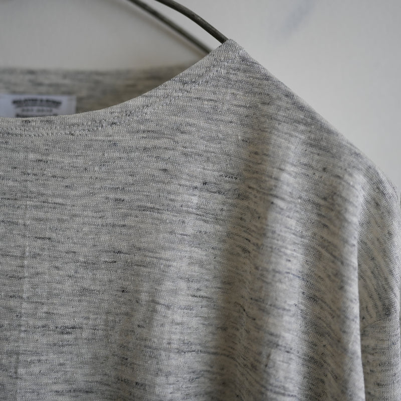 MAATEE&SONS LINEN TENJIKU BASQUE TEE GRAY – RASSEMBLE
