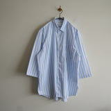COMME des GARCONS SHIRT STRIPE HALF SLEEVE BIG SHIRT