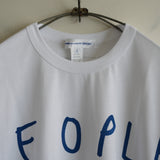 COMME des GARCONS SHIRT PRINTED BIG TEE PEOPLE POWER