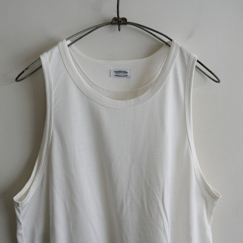トップス MAATEE&SONS WASHABLE SILK TANK TOP MAATEE&SONS WASHABLE SILK TANK TOP – RASSEMBLE