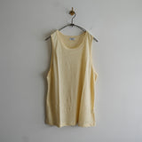 MAATEE&SONS LINEN 天竺 TANK TOP YELLOW