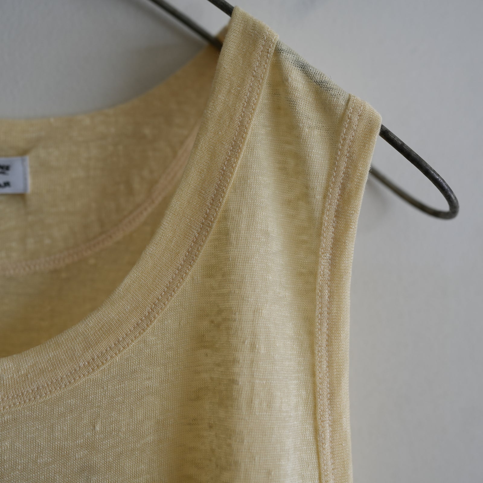 MAATEE&SONS LINEN 天竺 TANK TOP YELLOW – RASSEMBLE