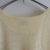 MAATEE&SONS LINEN 天竺 TANK TOP YELLOW