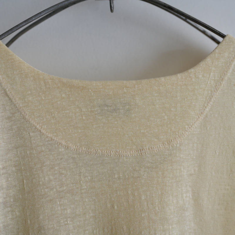 MAATEE&SONS LINEN 天竺 TANK TOP YELLOW – RASSEMBLE