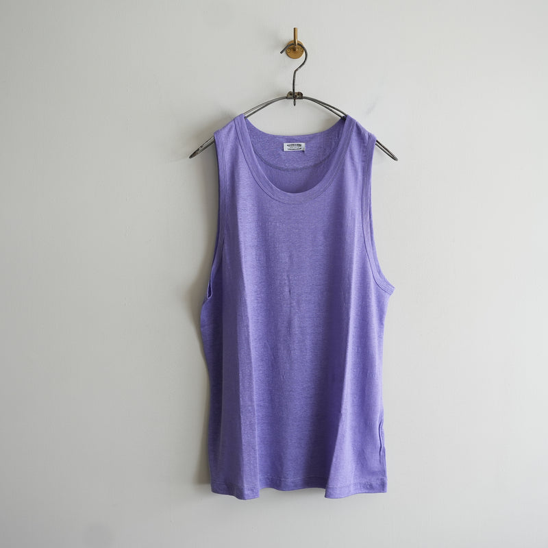 MAATEE&SONS LINEN 天竺 TANK TOP PURPLE – RASSEMBLE
