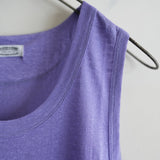 MAATEE&SONS LINEN 天竺 TANK TOP PURPLE