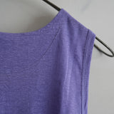 MAATEE&SONS LINEN 天竺 TANK TOP PURPLE