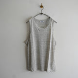 MAATEE&SONS LINEN 天竺 TANK TOP GRAY