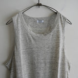 MAATEE&SONS LINEN 天竺 TANK TOP GRAY