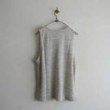 MAATEE&SONS LINEN 天竺 TANK TOP GRAY