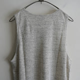 MAATEE&SONS LINEN 天竺 TANK TOP GRAY