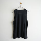 MAATEE&SONS LINEN 天竺 TANK TOP BLK