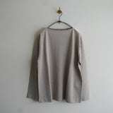 Yonetomi NEW BASIC AMA LINEN BASQUE SHIRT