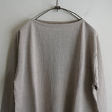 Yonetomi NEW BASIC AMA LINEN BASQUE SHIRT