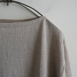 Yonetomi NEW BASIC AMA LINEN BASQUE SHIRT