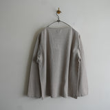 Yonetomi NEW BASIC AMA LINEN BASQUE SHIRT