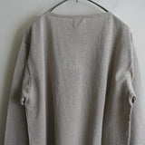 Yonetomi NEW BASIC AMA LINEN BASQUE SHIRT