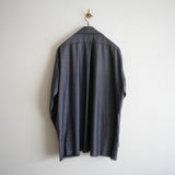 MAATEE&SONS H WOOL/SILK OPEN COLLAR FRINGE SHIRT