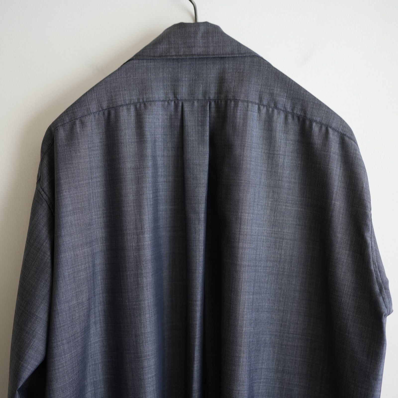 MAATEE&SONS H WOOL/SILK OPEN COLLAR FRINGE SHIRT – RASSEMBLE