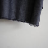 MAATEE&SONS H WOOL/SILK OPEN COLLAR FRINGE SHIRT