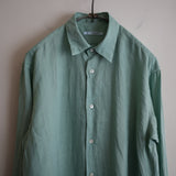 MAATEE&SONS RAMIE SHORT POINT SHIRT GREEN