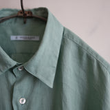 MAATEE&SONS RAMIE SHORT POINT SHIRT GREEN