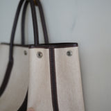 OLD HERMES GARDEN PARTY PM TOILE ASH