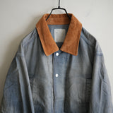 ANCELLM AGING DENIM HALF JACKET