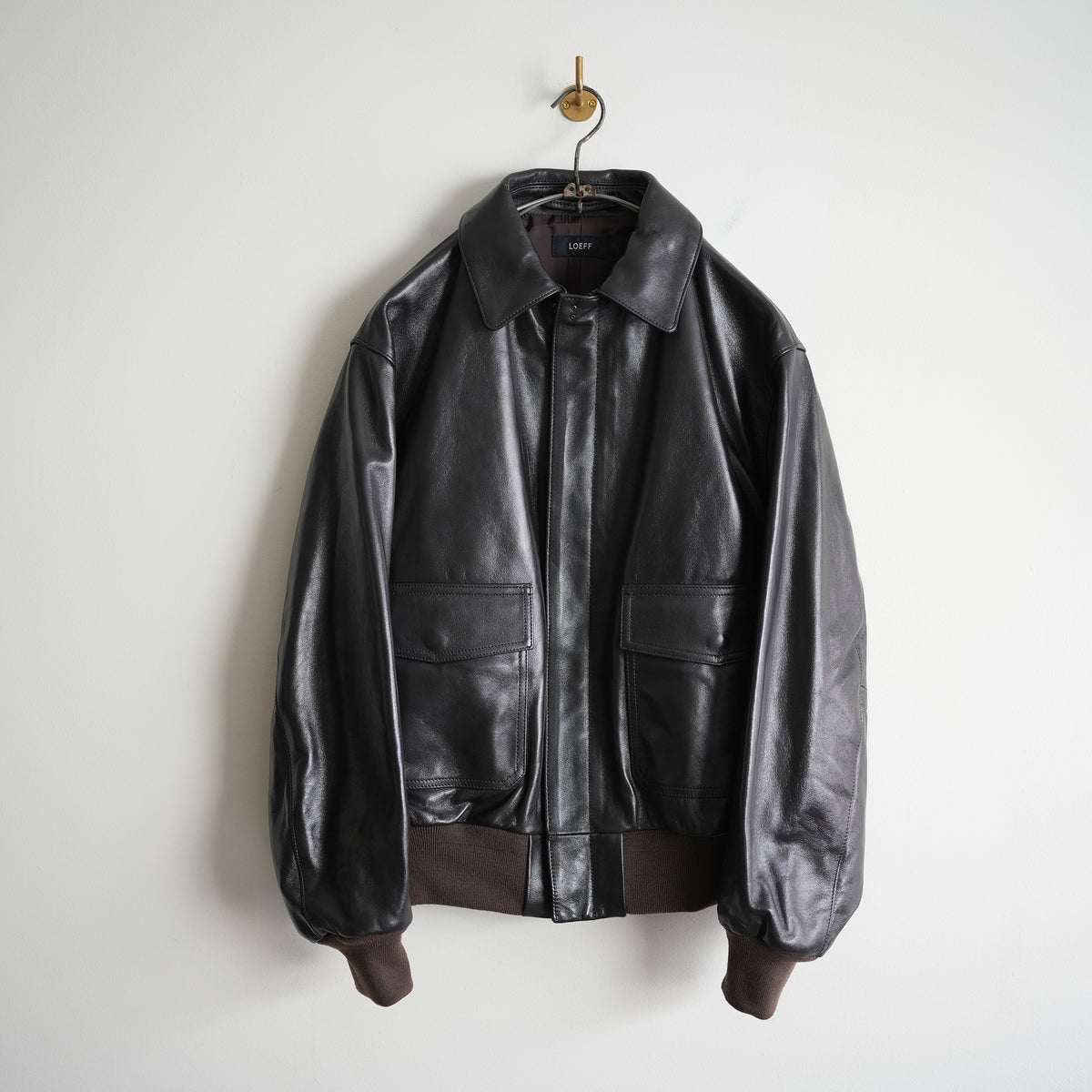 LOEFF LAMB LEATHER FLIGHT JACKET