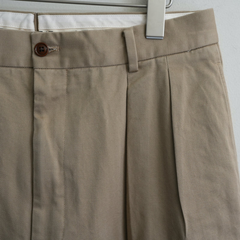 NEAT Chino 2Tuck Trousers BEIGE