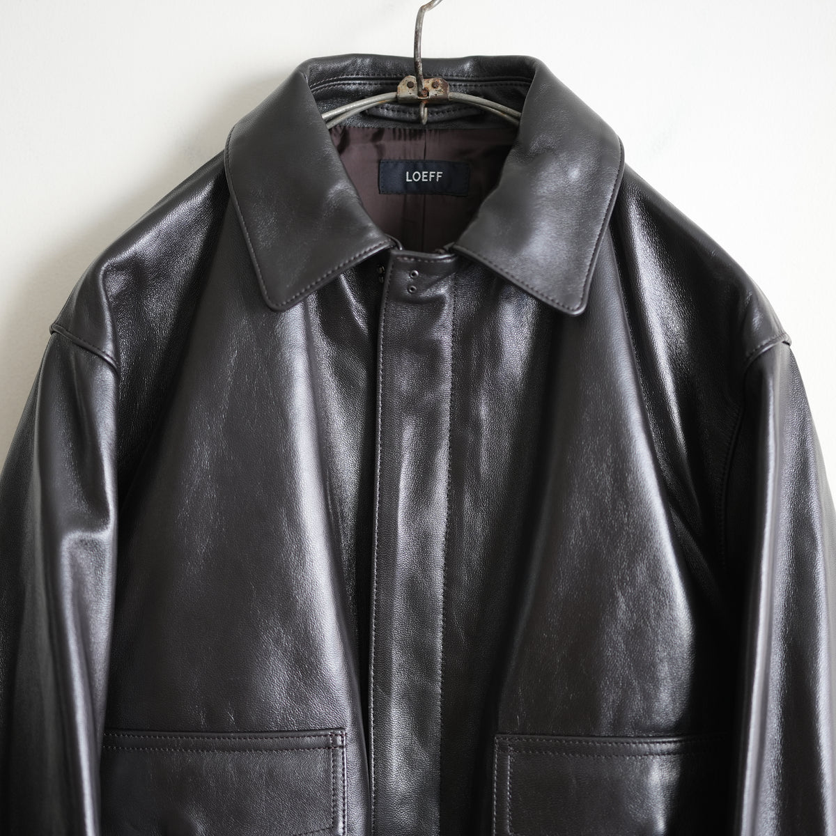 LOEFF LAMB LEATHER FLIGHT JACKET