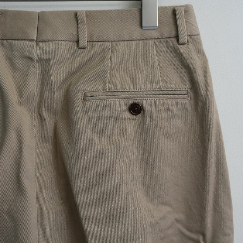 NEAT Chino 2Tuck Trousers BEIGE