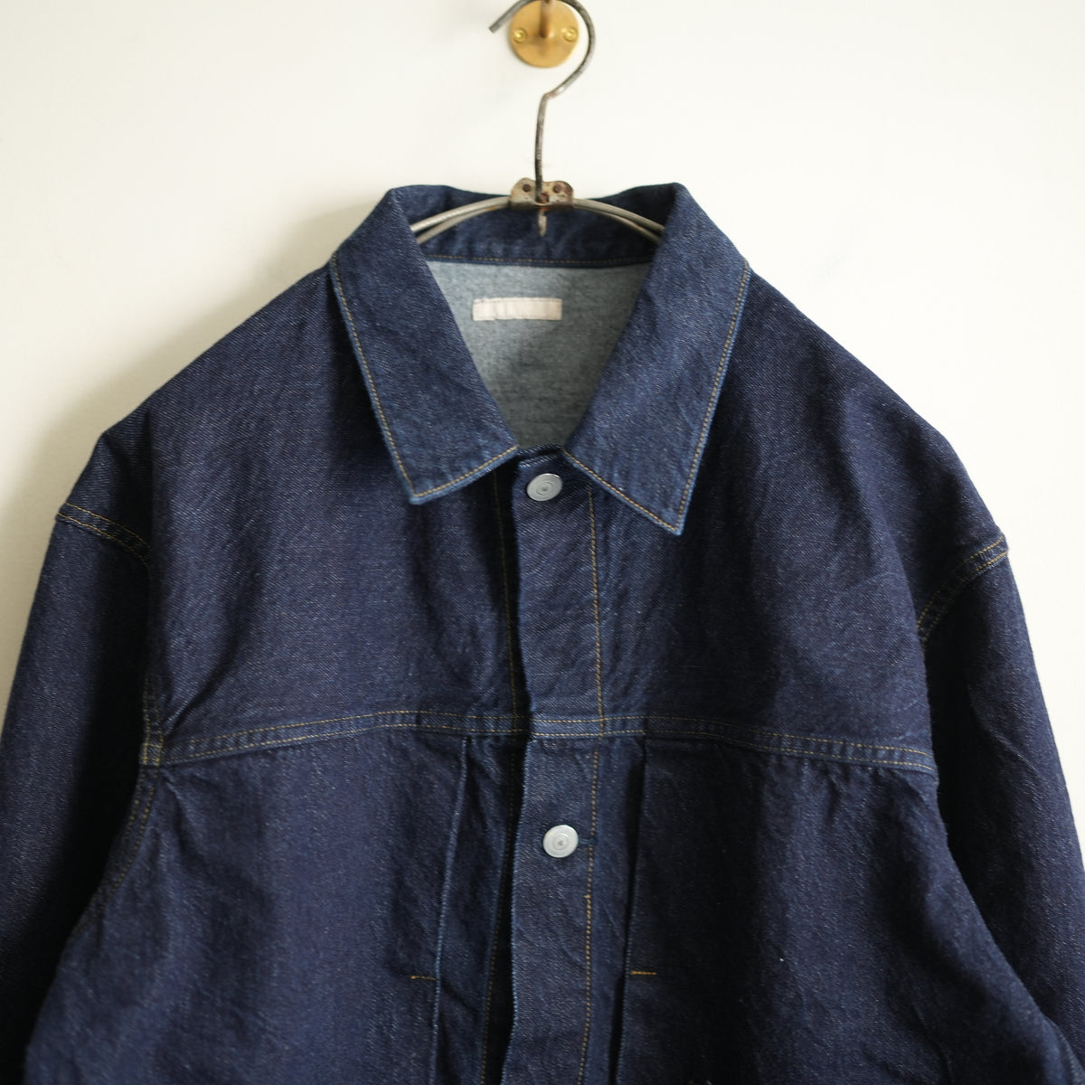 ULTERIOR SELVEDGE DENIM PLEATED JACKET