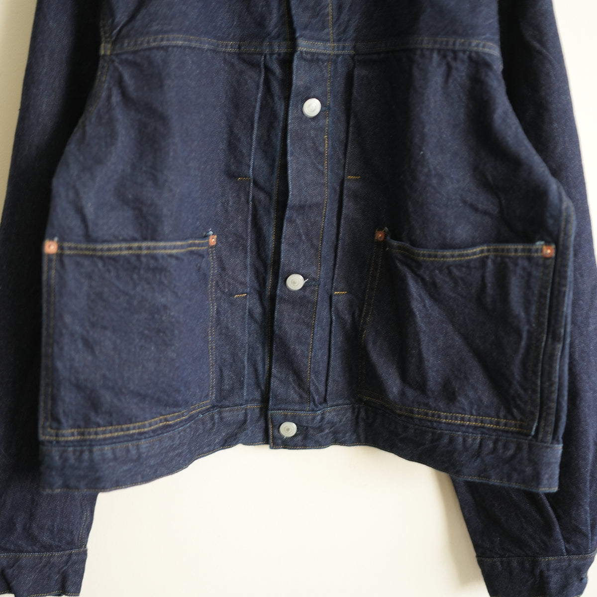 ULTERIOR SELVEDGE DENIM PLEATED JACKET