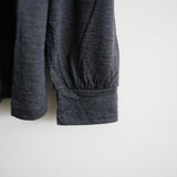 ULTERIOR PURE CASHMERE TENJIKU LS TEE CHARCOAL