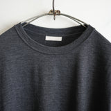ULTERIOR PURE CASHMERE TENJIKU LS TEE CHARCOAL