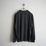 ULTERIOR PURE CASHMERE TENJIKU LS TEE CHARCOAL