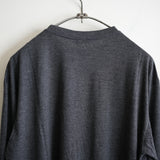 ULTERIOR PURE CASHMERE TENJIKU LS TEE CHARCOAL