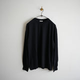 ULTERIOR PURE CASHMERE TENJIKU LS TEE BLK