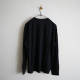 ULTERIOR PURE CASHMERE TENJIKU LS TEE BLK