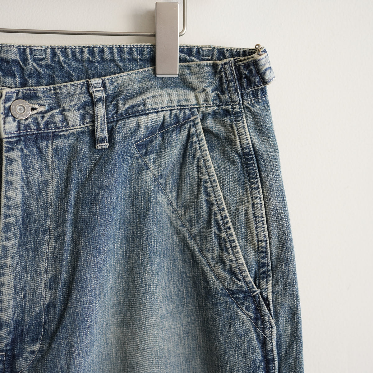 ULTERIOR FADED LIGHT DENIM WORK PANTS